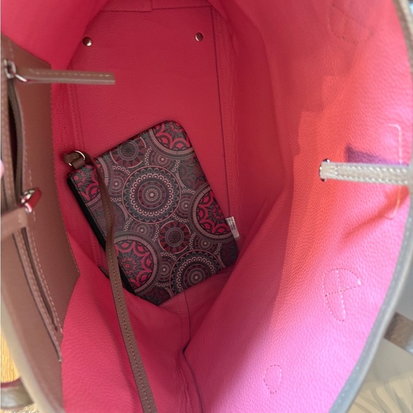 Lodis Bliss Taupe Tan Pink Beige Large Carryall Bag - Picture 3 of 8